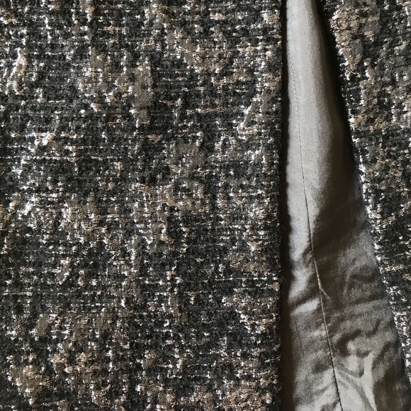 Eileen Fisher Metallic Jacquard Jacket Small Silk - Picture 5 of 8
